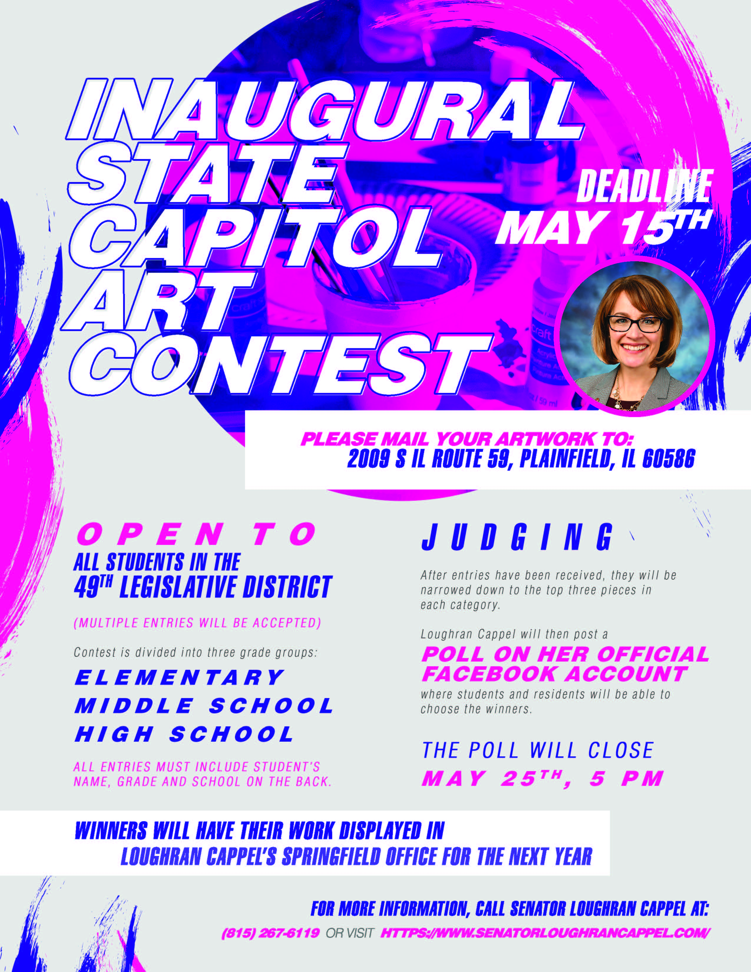 Loughran Cappel StateCapitolArtContest Flyer